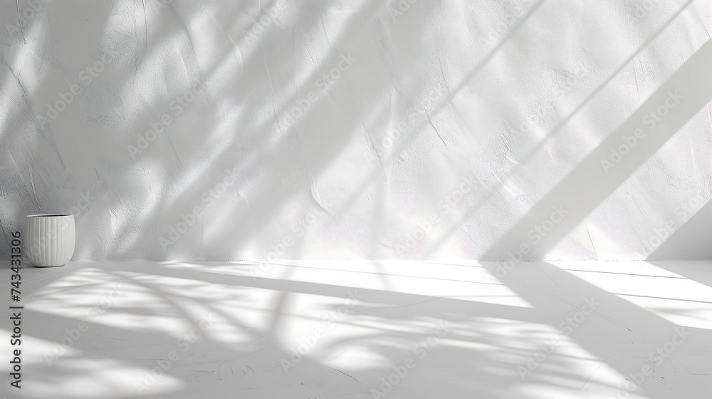 Misty Winter Morning Through the Wooden Window, the cozy interior, white indoor background, mock up, product presentation
