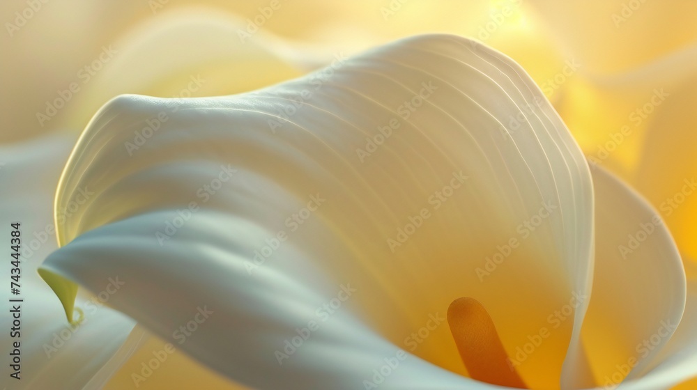 Harmony in Close-Up: Calla lily's macro beauty, calming undulations. Harmony in Close-Up: Calla lily's macro beauty, calming undulations.