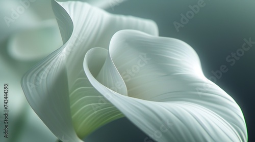 Graceful Curves: A close-up view captures the elegant lines of calla lily's bloom, each curve a testament to nature's artistry.