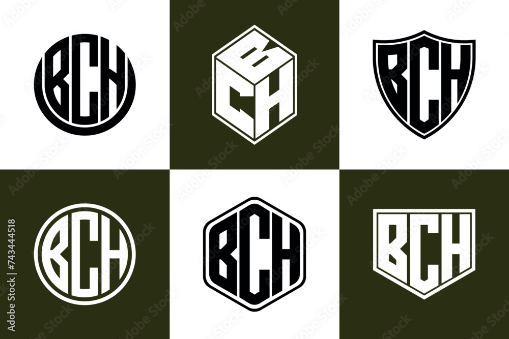 BCH initial letter geometric shape icon logo design vector. monogram, letter mark, circle, polygon, shield, symbol, emblem, elegant, abstract, wordmark, sign, art, typography, icon, geometric, shape BCH initial letter geometric shape icon logo design vector. monogram, letter mark, circle, polygon, shield, symbol, emblem, elegant, abstract, wordmark, sign, art, typography, icon, geometric, shape