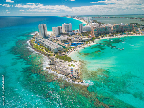 cancun lighthouse aerial 