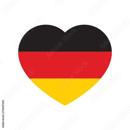 Black, red and yellow colored heart icons, as the colors of Germany flag. Flat vector illustration. Free Download Black, red and yellow colored heart icons, as the colors of Germany flag. Flat vector illustration. - GFXLoad