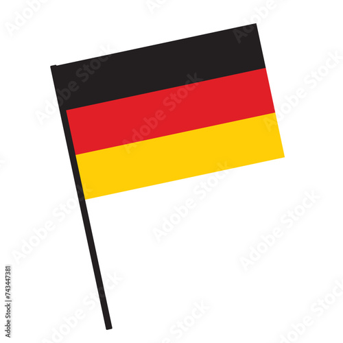 Flag of Germany. Flat vector illustration.