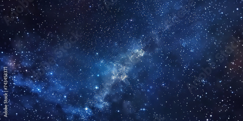 a starry sky filled with stars, space galaxy cosmos nebula milky way banner © Nice Seven