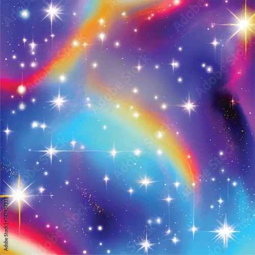 Colorful space astronomy cosmos shine glowing wallpaper art design illustration