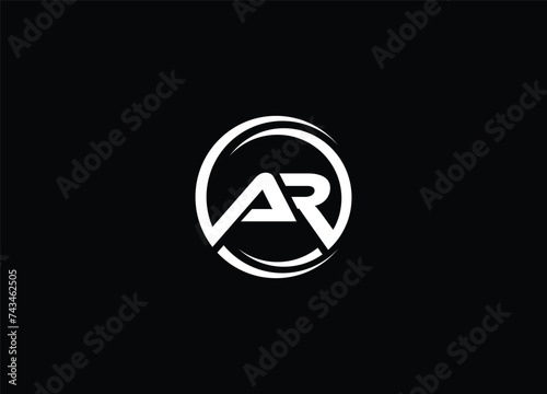 AR Letter Logo Design with Creative Modern