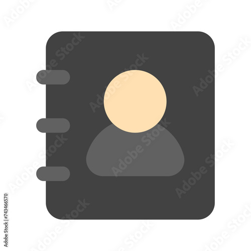 contact flat icon