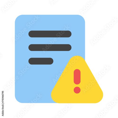 risks flat icon