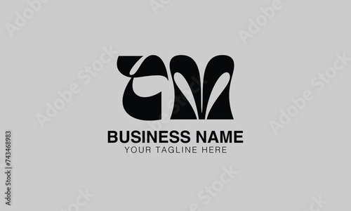 TM T tm initial logo | initial based abstract modern minimal creative logo, vector template image. luxury logotype logo, real estate homie logo. typography logo. initials logo