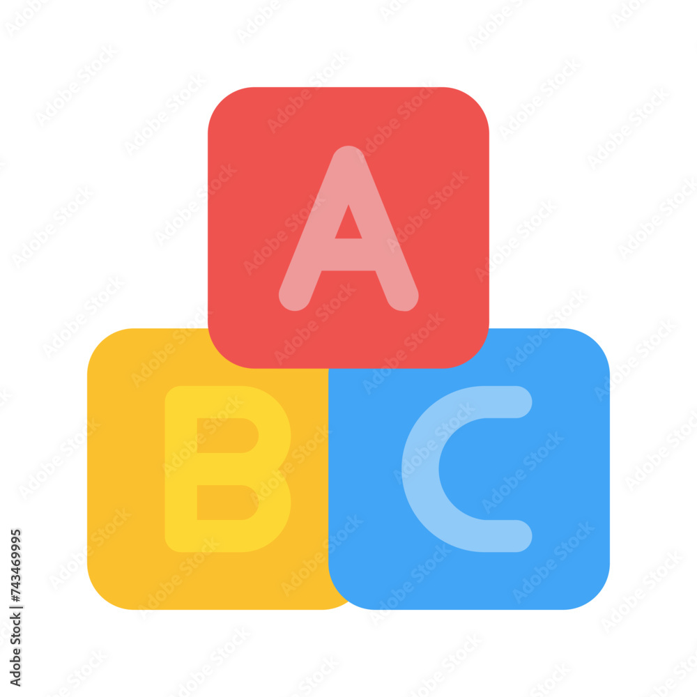 abc flat icon