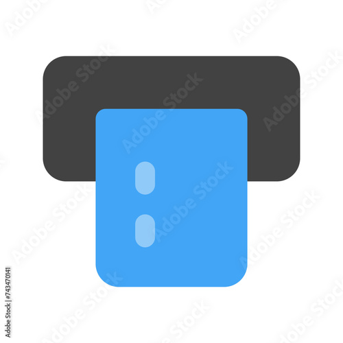 atm machine flat icon