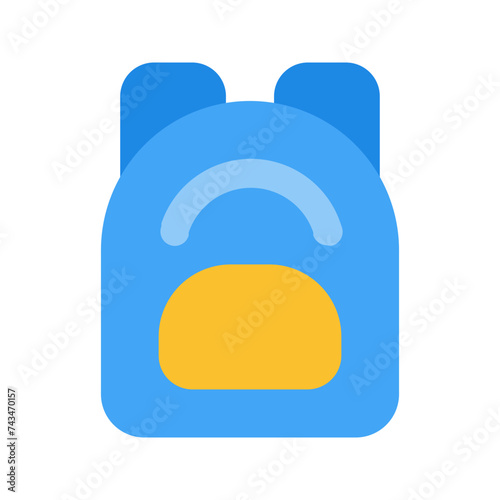 backpack flat icon
