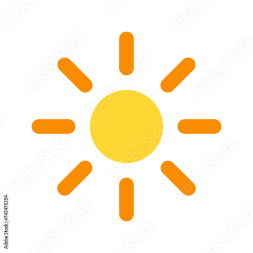 brightness flat icon