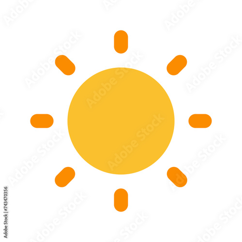 brightness flat icon