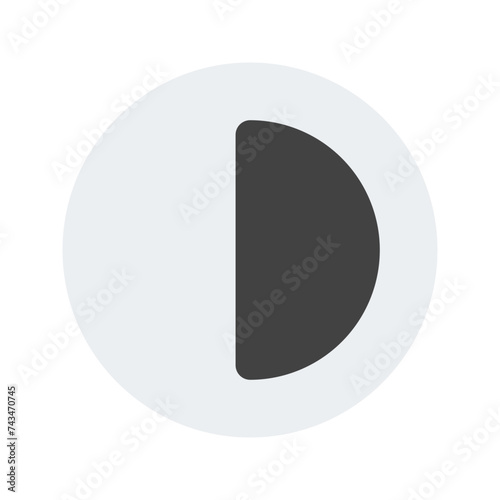 contrast flat icon