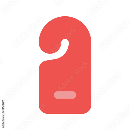 door hanger flat icon