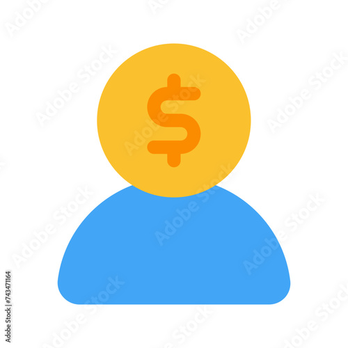 financial advisor flat icon