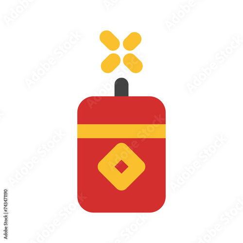firecracker flat icon