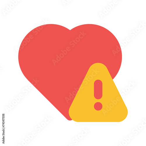 heart disease flat icon