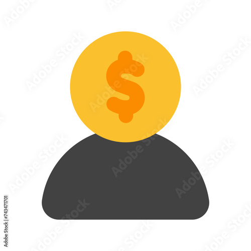 investor flat icon