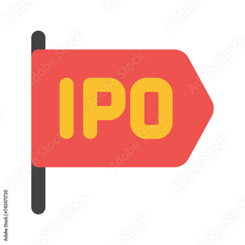 ipo flat icon