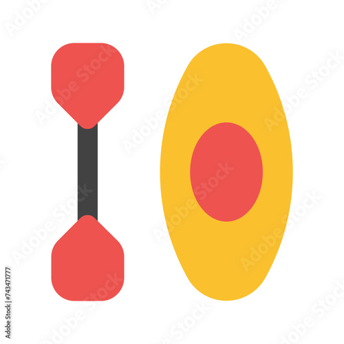 kayak flat icon