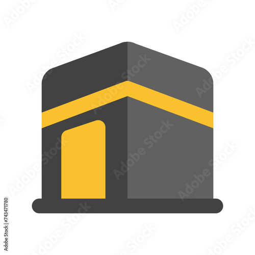 kaaba flat icon