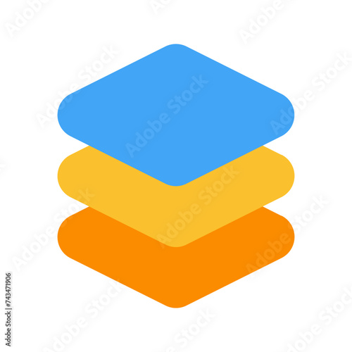 layer flat icon