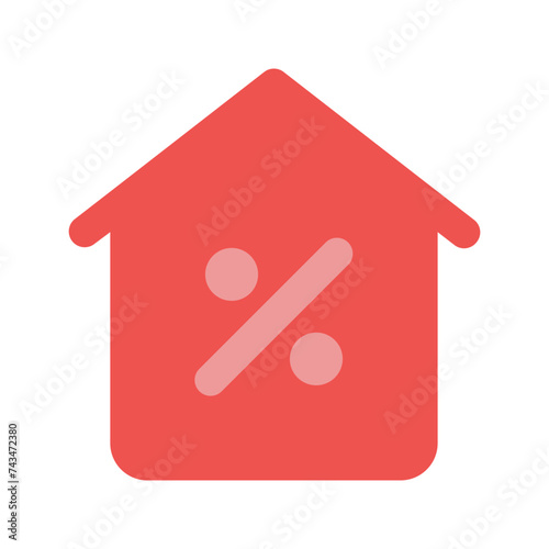 mortgage flat icon