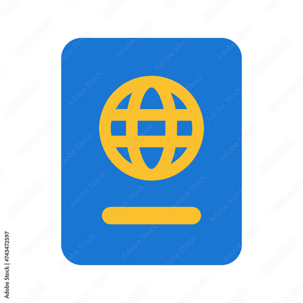 passport flat icon