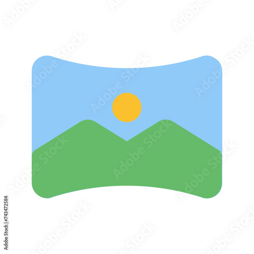 panorama flat icon