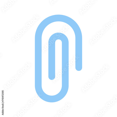 paper clip flat icon