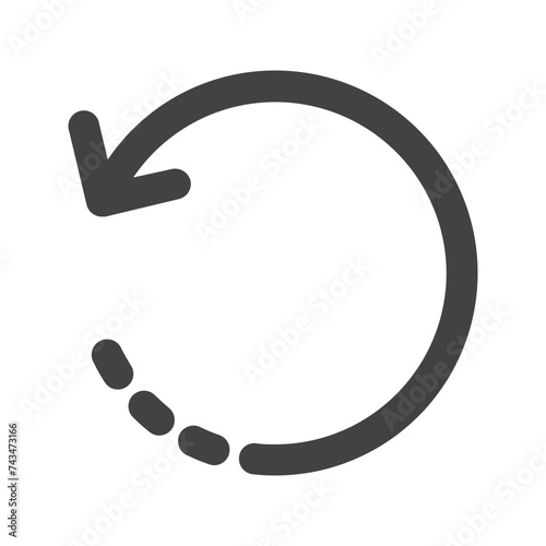 rotate flat icon