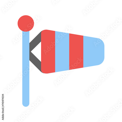 windsock flat icon
