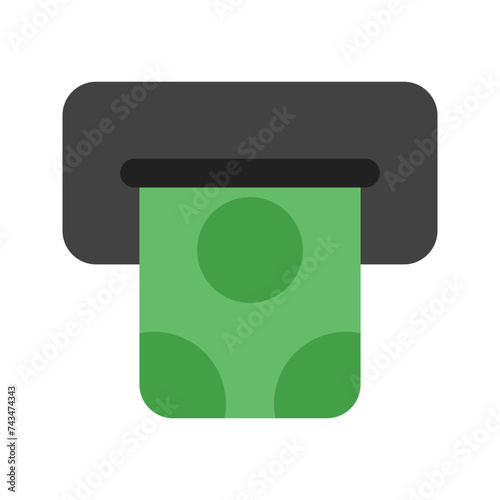 withdraw flat icon
