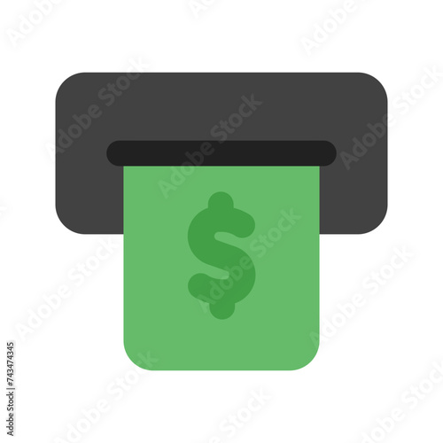 withdraw flat icon