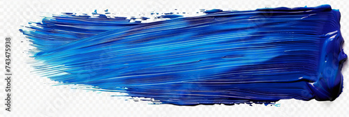 blue paint brush stroke on white background, blue watercolor stroke