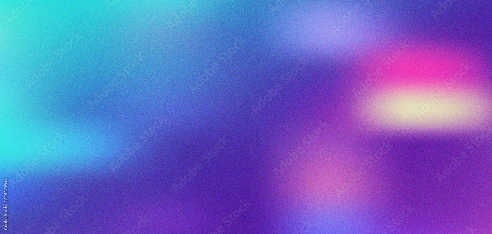  Dark blue purple blue pink color gradient background blurred neon color flow, grainy texture effect