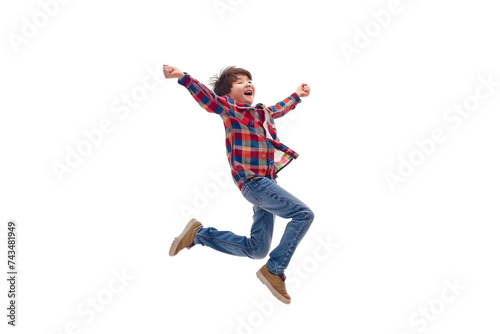 Boys in Flight on Transparent Background, PNG