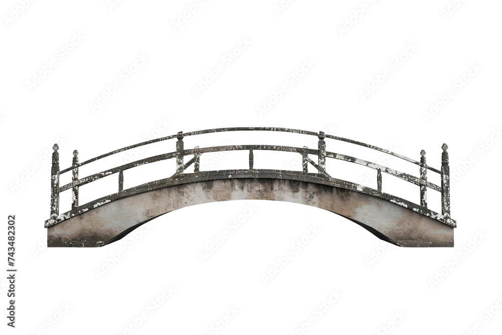 Naklejka premium Iconic Bridge on Transparent Background, PNG