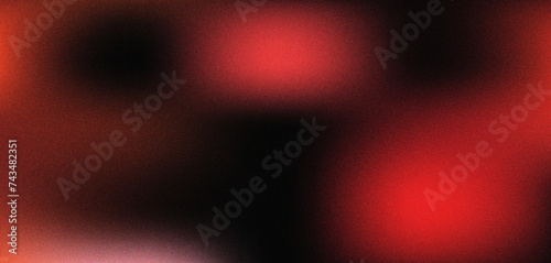 Red black grainy gradient background light black red noise texture banner backdrop glowing colors poster design