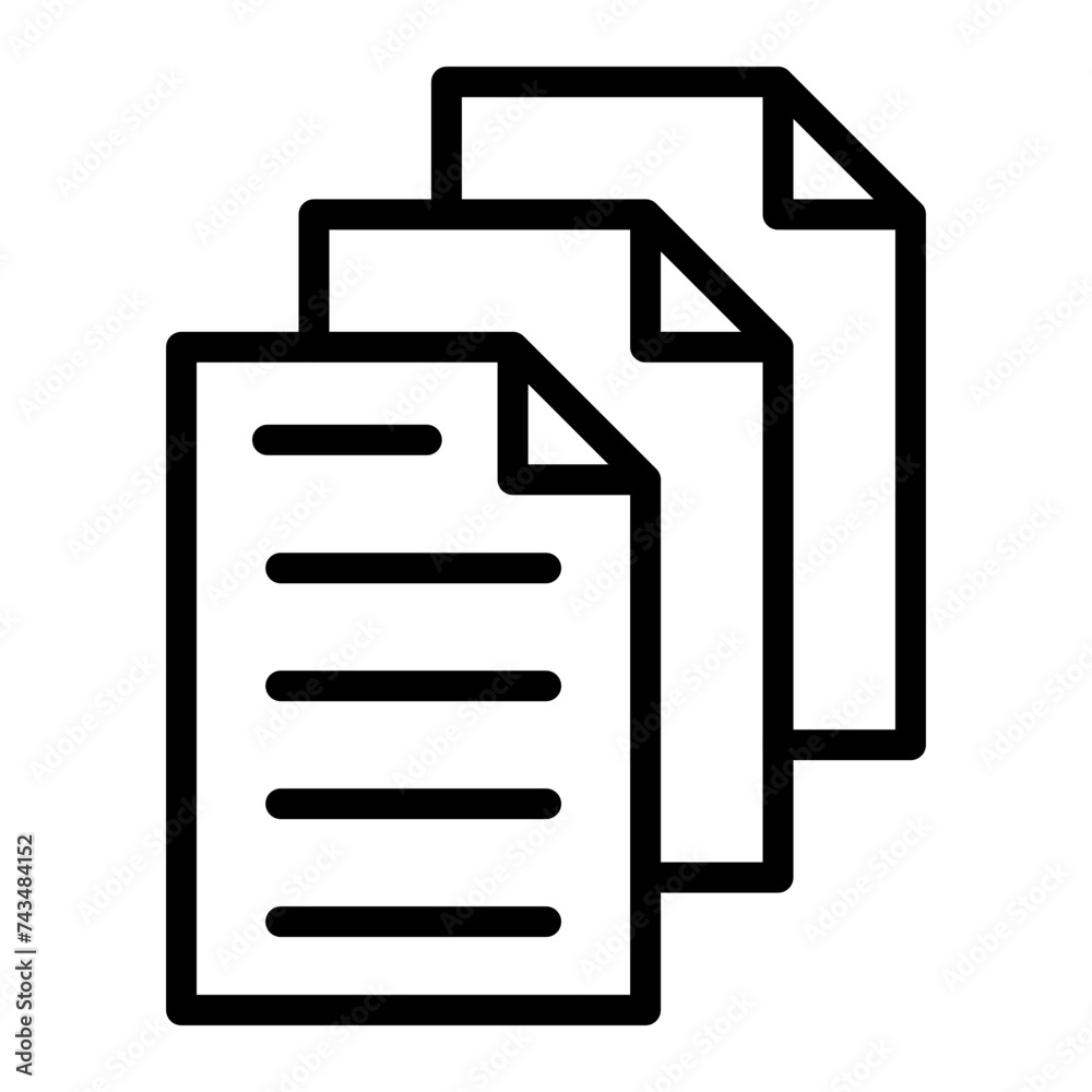 Files Vector Line Icon Design Files Vector Line Icon Design