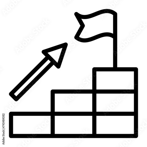Success Vector Line Icon Design