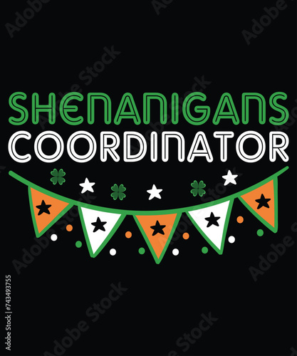 FYAPHION St Patrick's Day Shirt Women Shenanigans Coordinator Shirts Shamrock Graphic 