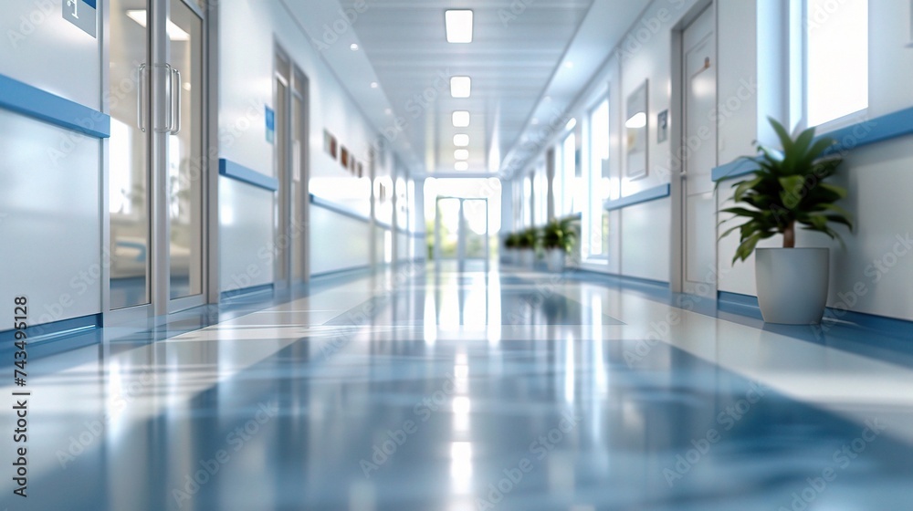 custom made wallpaper toronto digitalBlurred interior of hospital - abstract medical background