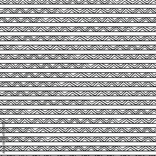 Hand drawn ink pattern. Hand Drawn Chevron Pattern Seamless pattern