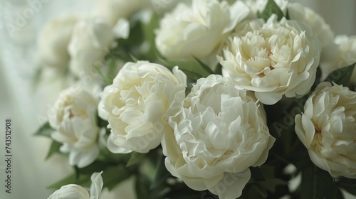 Timeless bridal arrangement, white roses & peonies, elegant wedding symbol