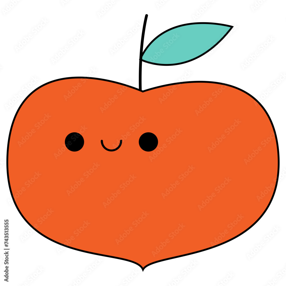 Obraz premium Cute Vintage Fruit