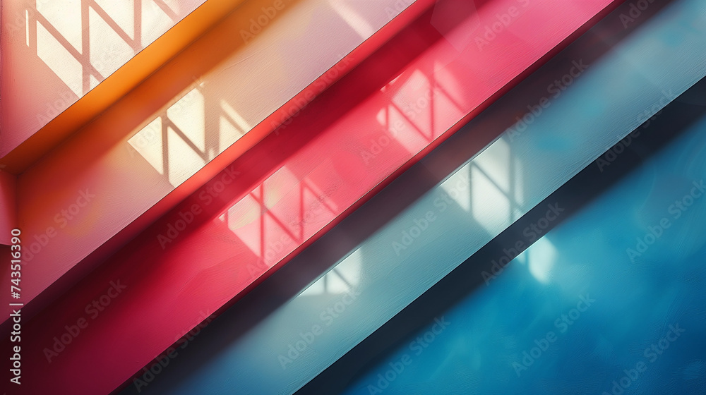 Fototapeta premium Abstract shapes, multicolored 