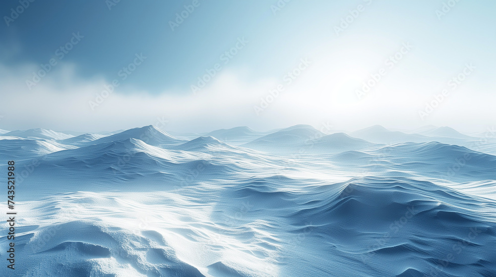 Winter Snow Gradient - Soft, subtle gradient of snow-covered landscapes, blending whites and cool blues to capture the serene cold of winter